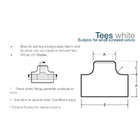 PVC Pipe Cladding Valve & Tee Cover White - Size 13 (141mm Insulation OD)