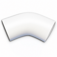  White 45 Degree Elbow - Size 30 - 533mm