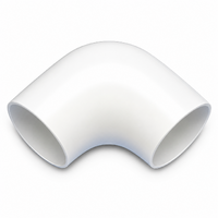 White 90 Degree Elbow - Size 11 - 114mm