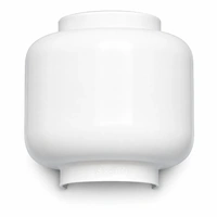 PVC Pipe Cladding Line Flange White - Size 8-9 (89mm Insulation OD)